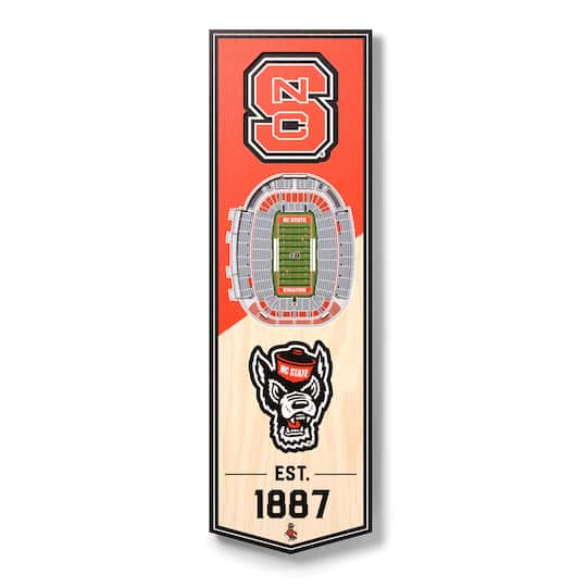 NCAA 6" x 19" StadiumView 3D Banner By Youthefan in Nc State Wolfpack | Michaels®
